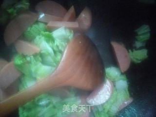 火腿炖白菜的做法步骤:9