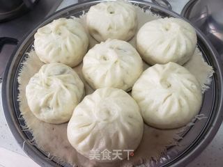 槐花鸭蛋包子的做法步骤:14
