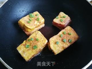 芋泥吐司夹煎蛋的做法步骤：8