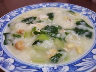 咸鸭蛋粥的做法步骤:11