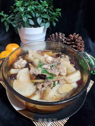 菌菇白萝卜炖鸡块的做法步骤:8