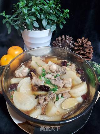菌菇白萝卜炖鸡块的做法步骤:9