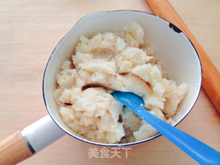 蓝莓山药花的做法步骤:2