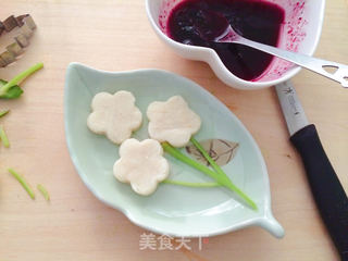 蓝莓山药花的做法步骤:5