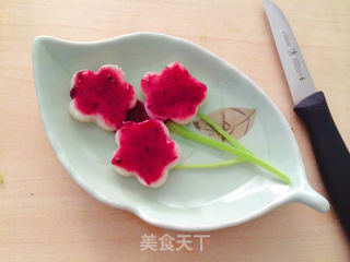蓝莓山药花的做法步骤:6