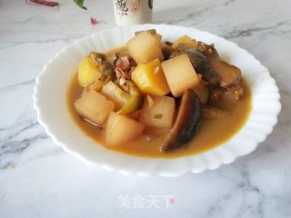 茄子炖白萝卜土豆的做法步骤：8