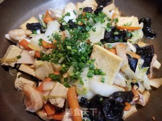 海鲜白菜豆腐煲的做法步骤:16