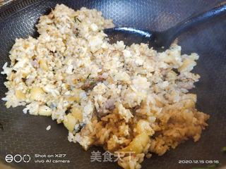 油豆腐肉末炒饭的做法步骤：8