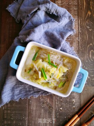 酸菜炖白菜粉条的做法步骤:7