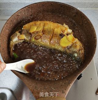 蜜汁煎烧鱼的做法步骤:14