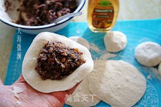 红薯豆馅饼的做法步骤:4