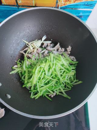 萝卜炒肉丝的做法步骤:9