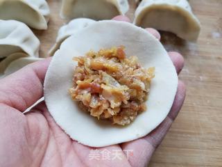 酸菜猪肉馅水饺的做法步骤:5