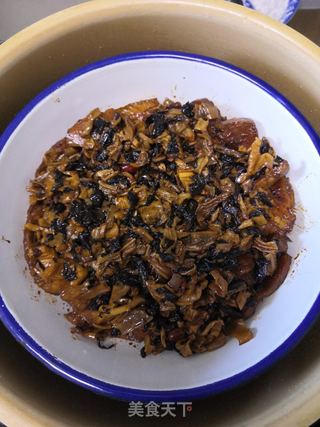 梅菜扣肉的做法步骤:16