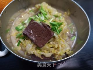 蒜香白菜炖血豆腐的做法步骤:12