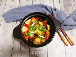 芋头时蔬炖鸡腿的做法步骤:12