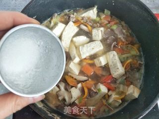 美味羊肉炖豆腐的做法步骤：6