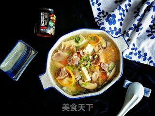 美味羊肉炖豆腐的做法步骤:8