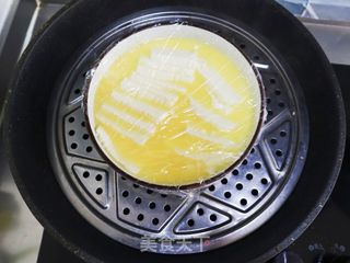 时蔬午餐肉蒸豆腐鸡蛋羹的做法步骤:5