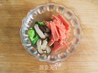 时蔬午餐肉蒸豆腐鸡蛋羹的做法步骤:7