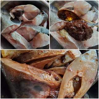砂锅炖鲳鱼的做法步骤:3