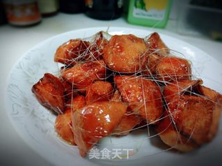 拔丝地瓜的做法步骤:12
