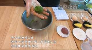 圣诞双色泡芙塔,高颜值外表,超甜蜜的奶油,酥脆的泡芙。的做法步骤:6