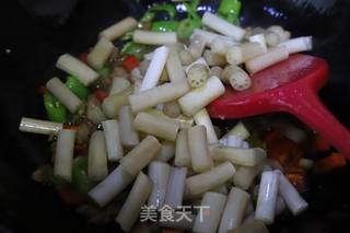 辣炒藕带的做法步骤:7
