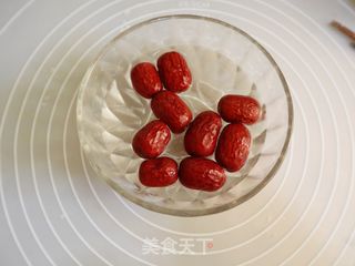 网红奶香红枣花卷❤️松软香甜❗️造型馒头一次发酵法的做法步骤：1