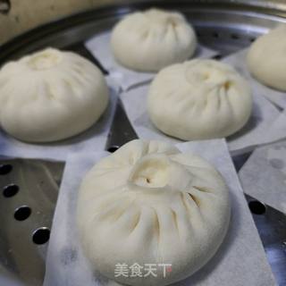 一次发酵鲜嫩多汁的大肉包的做法步骤:19