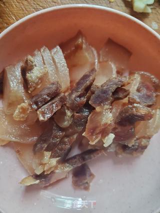 生炒芥兰腊肉的做法步骤:3