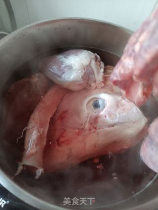 “羊肉”清炖羊头的做法步骤:3