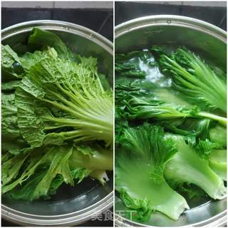 腊肉炒芥菜的做法步骤:2