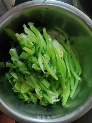 腊肉炒芥菜的做法步骤:4