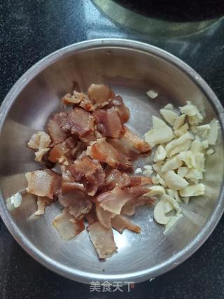 腊肉炒芥菜的做法步骤:5