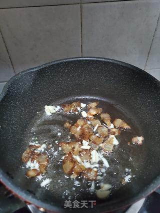 腊肉炒芥菜的做法步骤:7