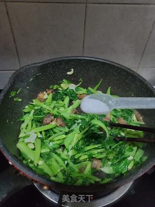 腊肉炒芥菜的做法步骤:9
