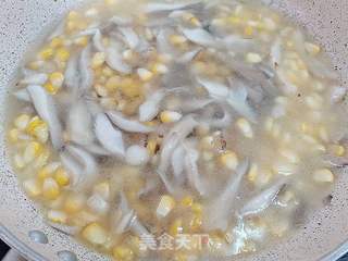 平菇粟米羹的做法步骤:5