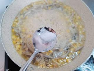 平菇粟米羹的做法步骤:6