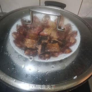 腊味合蒸的做法步骤:3