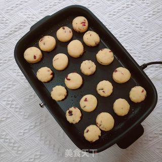 平底锅版酸甜蔓越莓山药小饼的做法步骤:11