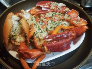 粉丝蒜蓉蒸龙虾的做法步骤:11
