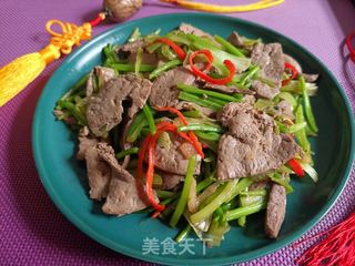 香菜炒羊肝的做法步骤:13