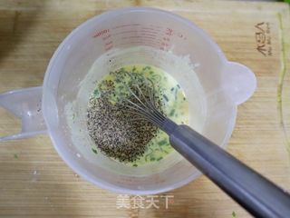 黑椒牛奶鸡蛋软饼(减重主食代餐)的做法步骤:3