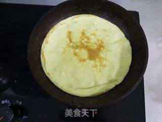 黑椒牛奶鸡蛋软饼(减重主食代餐)的做法步骤:5
