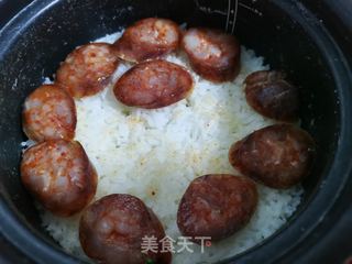 电饭煲版煲仔饭的做法步骤:4