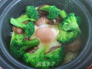 电饭煲版煲仔饭的做法步骤：7