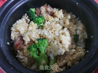 电饭煲版煲仔饭的做法步骤：8