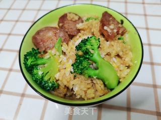 电饭煲版煲仔饭的做法步骤:9
