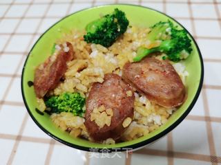 电饭煲版煲仔饭的做法步骤:11